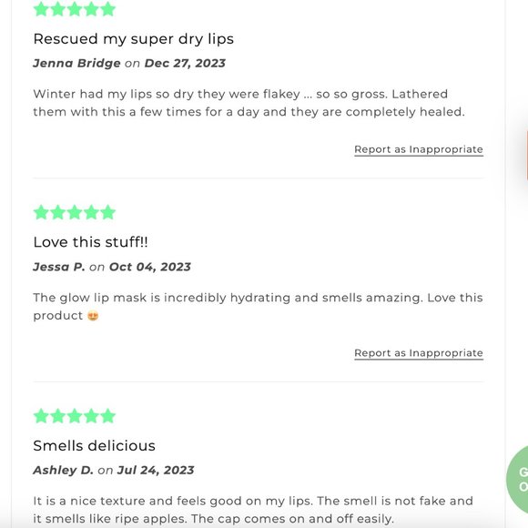 🌸 NIB Organic, Vegan, Cruelty-Free Lip Balm & Lip Mask Trio (x3) BUNDLE - Picture 11 of 15